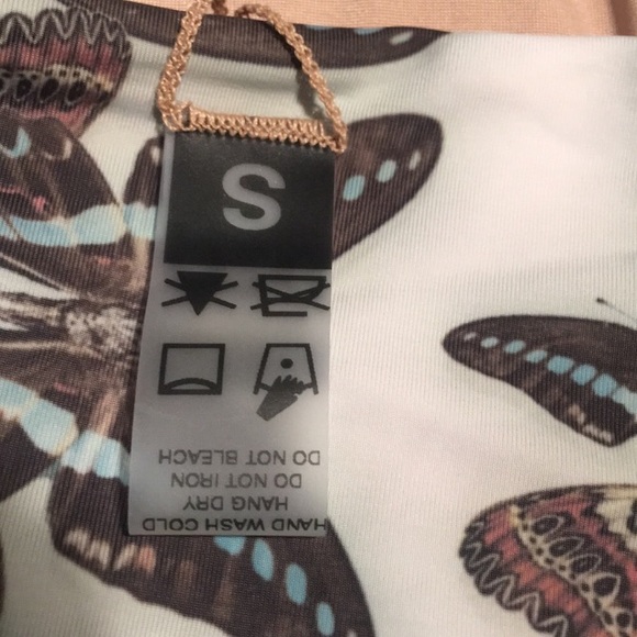 NWOT Monokini butterfly print w/ O-rings - Picture 6 of 8